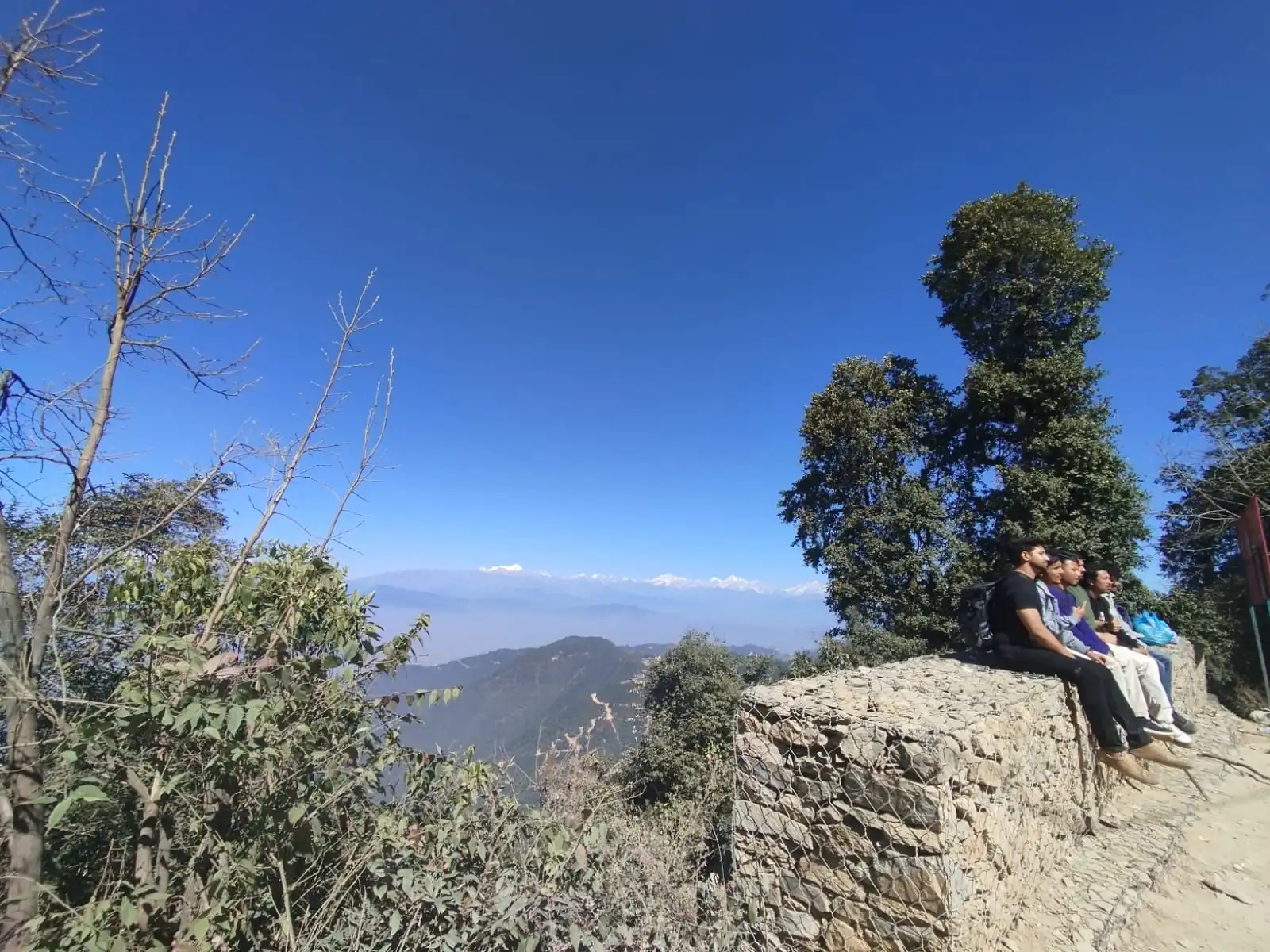View of Mt.Sisapangma along with various mountains seen from Phulchowki