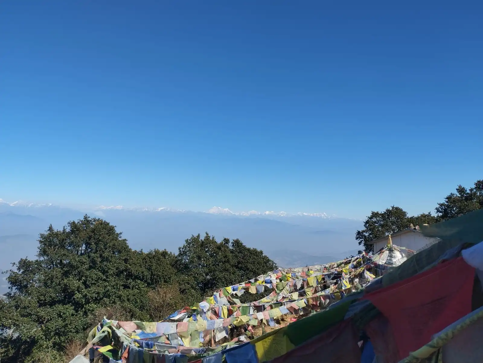 Mountaiun view seen from Phulchowki Summit